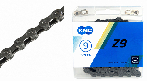Цепь 1/2"х11/128" 116 звеньев Z9 KMC с замком, в инд. упаковке