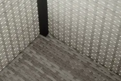 "Лунго" кашпо для цветов большое плетеное из искусственного ротанга, цвет бежевый