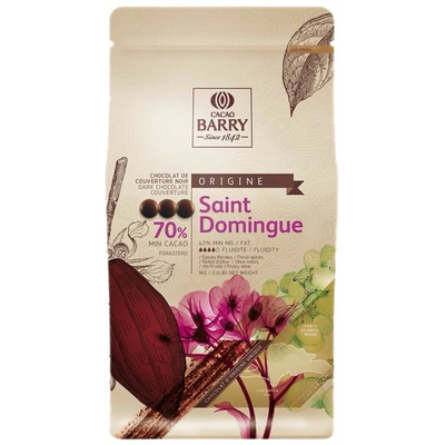 Шоколад темный 70% «Cacao Barry» Saint Domingue 1 кг