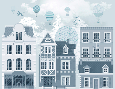 Дизайнерские обои Wall Street BonVoyage