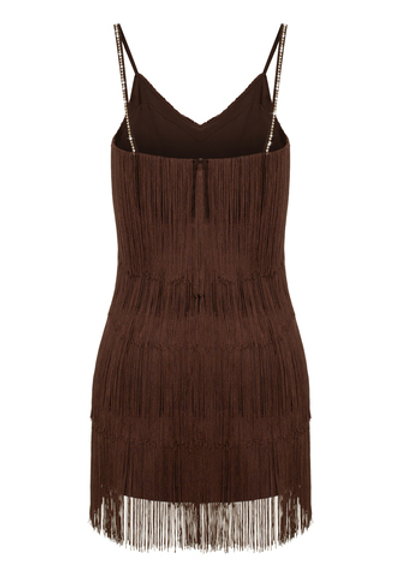 Платье мини бахрома
