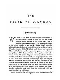 The Book of Mackay | Angus MacKay