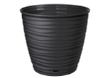 Горшок цветочный Saffron 5,4л с поддоном (черный)