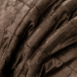 Велюровое покрывало в клетку и две наволочки OVL014