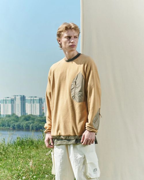 Толстовка Called a Garment Utilitarian карри