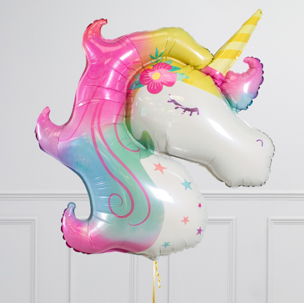 Шар фигура Единорог голова спящая 