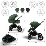 Детская коляска Bubago BLOOM 2in1 арт. BG 134-2 цвет Серый