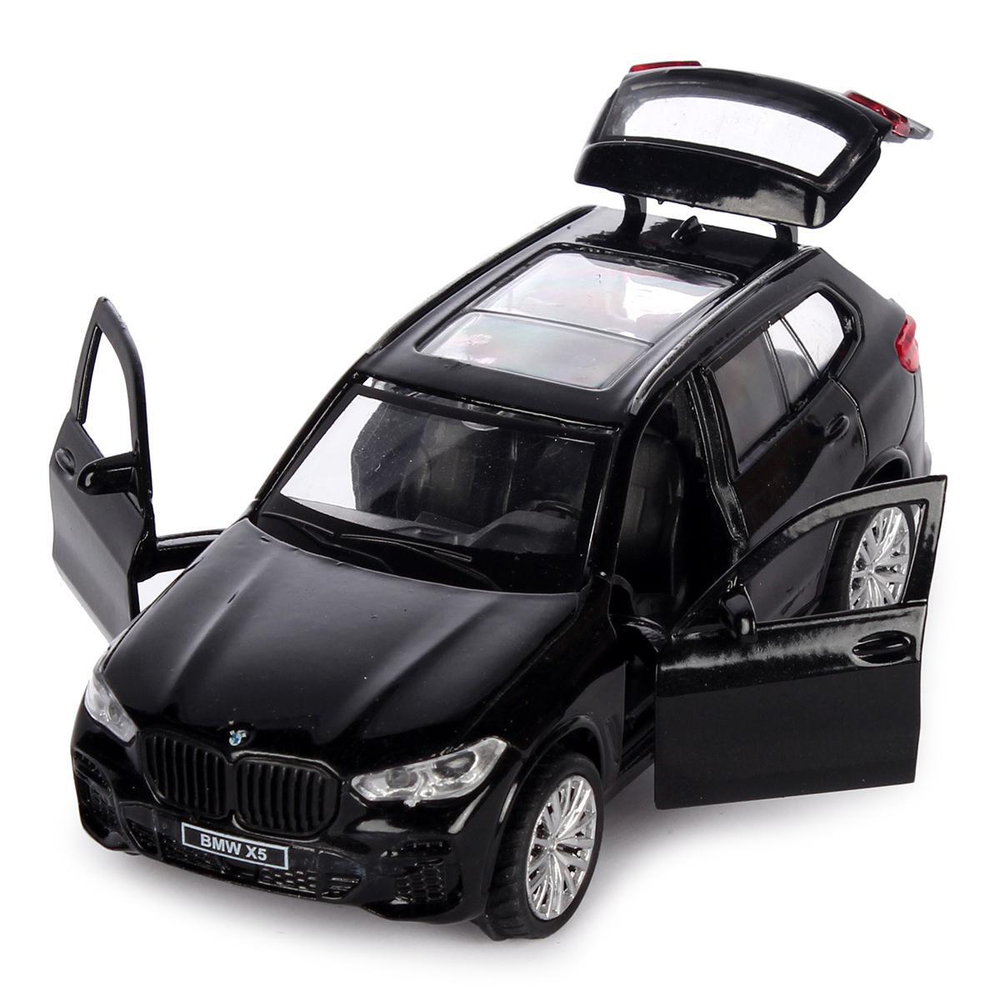 Модель ин. мет. "BMW X5 M-sport" 12см, двери, багаж, черн, коробкаX5-12-BK (Технопарк)