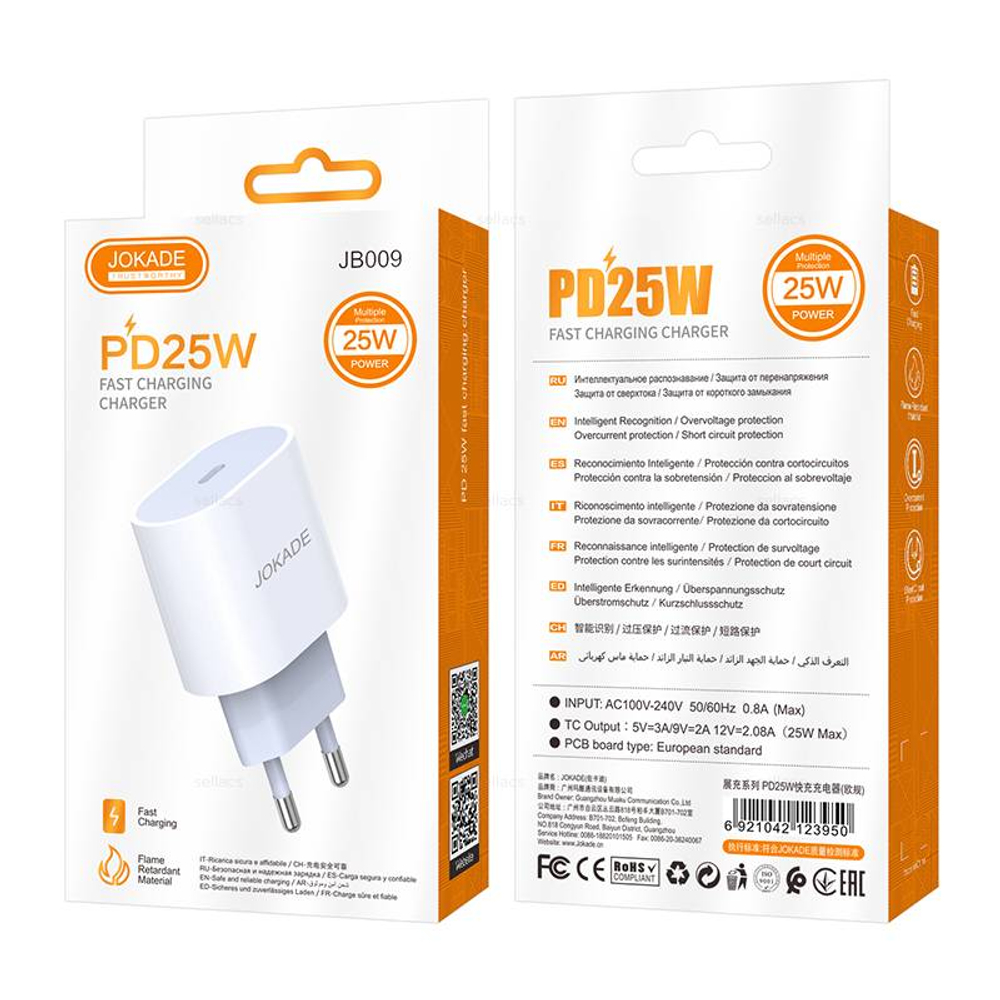 Зарядное устройство Jokade JB009 PD25W (white)