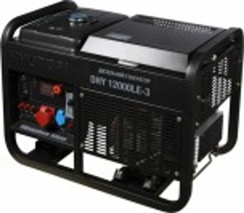 Электростанция дизельная с воздушным охлаждением HYUNDAI DHY 12000LE-3 открытая