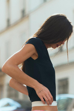 ZARA ФУТБОЛКА С ЭФФЕКТОМ МНОГОСЛОЙНОСТИ, МОРСКОЙ СИНИЙ