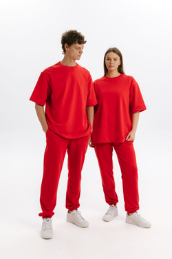 Футболка Mazzika Unisex Oversize OneSize, цвет красный