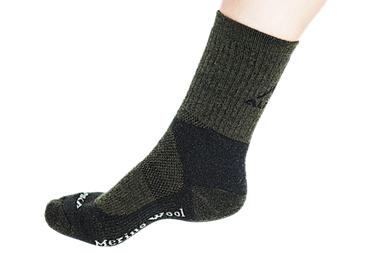 Носки Alpika Hunter Merino ТН-05ТЗ ( -25°С 45% шерсть Мериносов ) Тёмно-Зелёные -