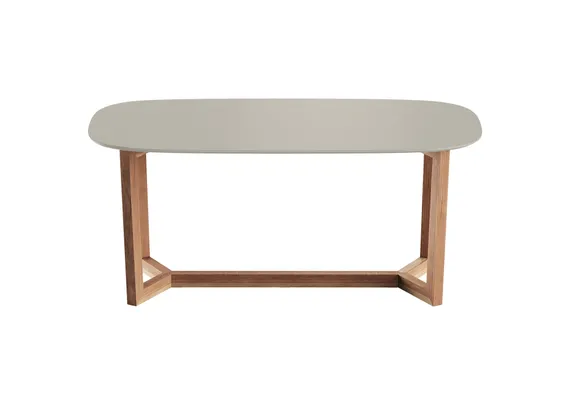 Стол обеденный Cross 2 180*90 см (серо-бежевый, бук)