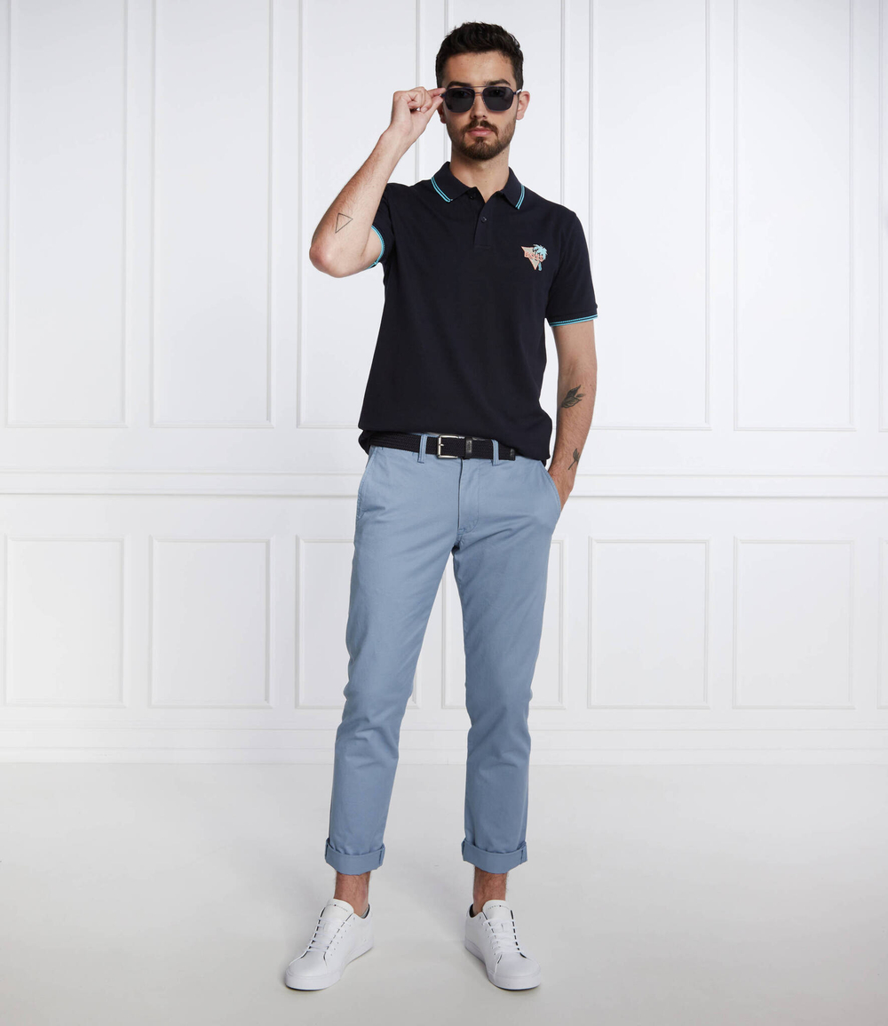 поло pepatch BOSS ORANGE - темно-синий(50466720)