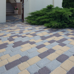 Тротуарная плитка КЛАССИКО - Гранит Коричневый, комплект из 2 видов плит