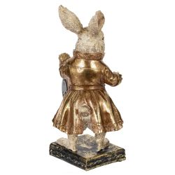 GAEM Фигурка декоративная "Кролик" с часами (LR44x1), L17 W15 H30 см