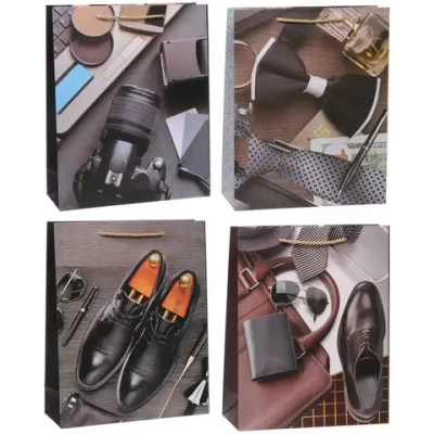 Пакет подарочный «Джентельмен» 26*32*10 см, микс