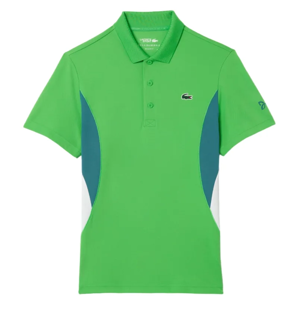 Теннисное поло Lacoste Tennis x Novak Djokovic Ultra-Dry - green