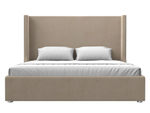 Кровать интерьерная Ларго 180, Бежевый, Велюр, 120723