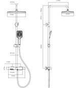 Душевая стойка Vincea Core VSFS-4CO1BN с изливом, брашированный никель