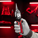 Ножницы по металлу, 250 мм, прямой рез, сталь CRMO, двухкомпонентные рукоятки, PRO Matrix