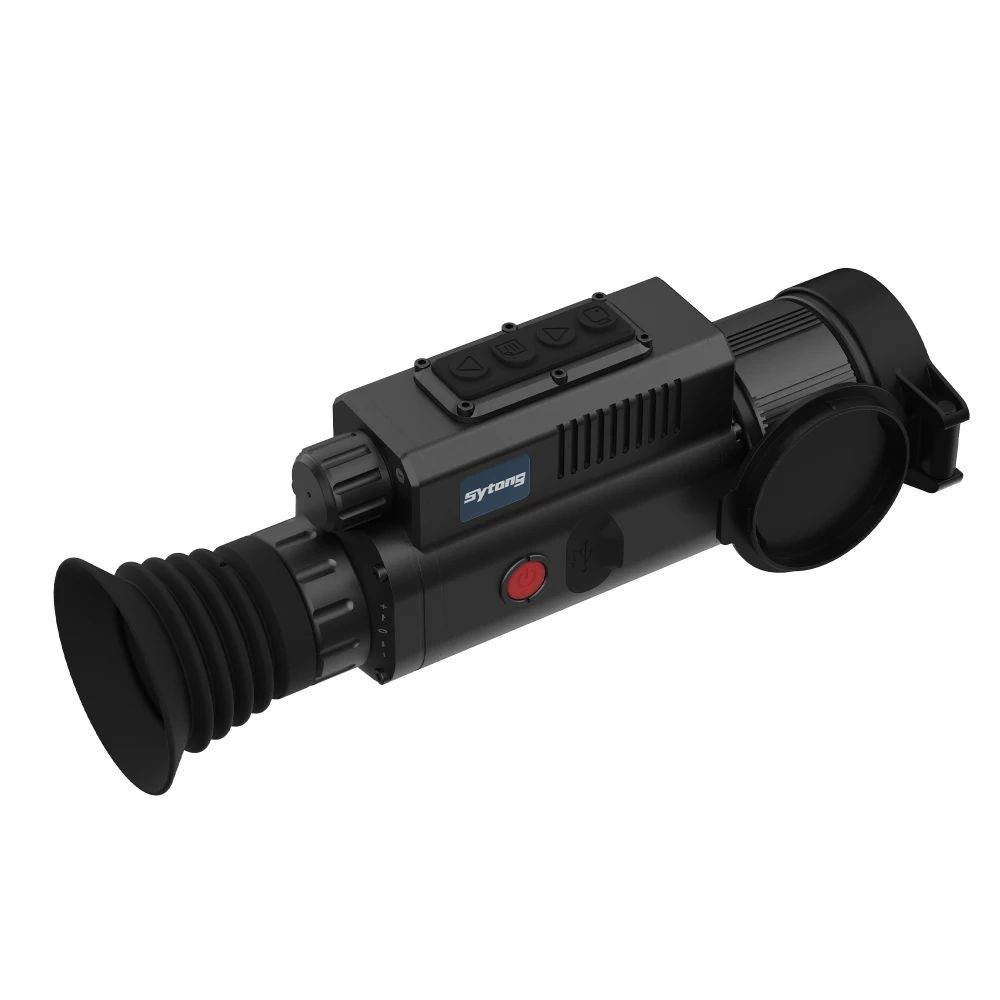 Тепловизионный прицел Sytong MM06-50LRF 640x512 — вид сбоку, крепление