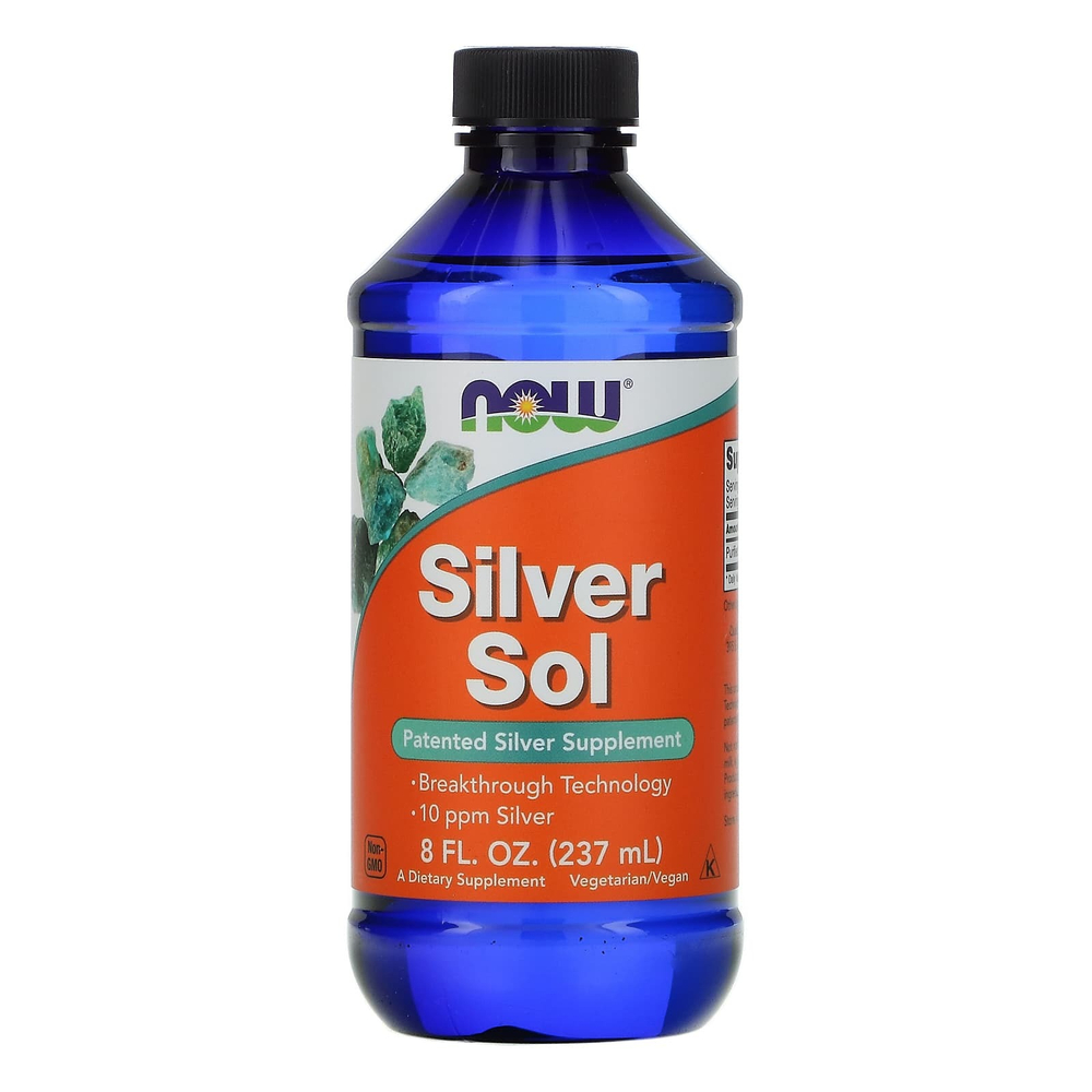 NOW Foods, Silver Sol, серебро, 50 мкг, 237 мл (8 жидк. унций)