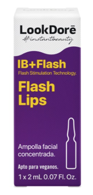 LookDore LOOK DORE IB FLASH AMPOULES FLASH LIPS концентрированная сыворотка в ампулах для губ 1х2мл