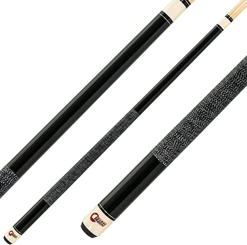 Кий для пула 2-pc "Classic Black Onyx" (черный) с оплеткой ирландский лен