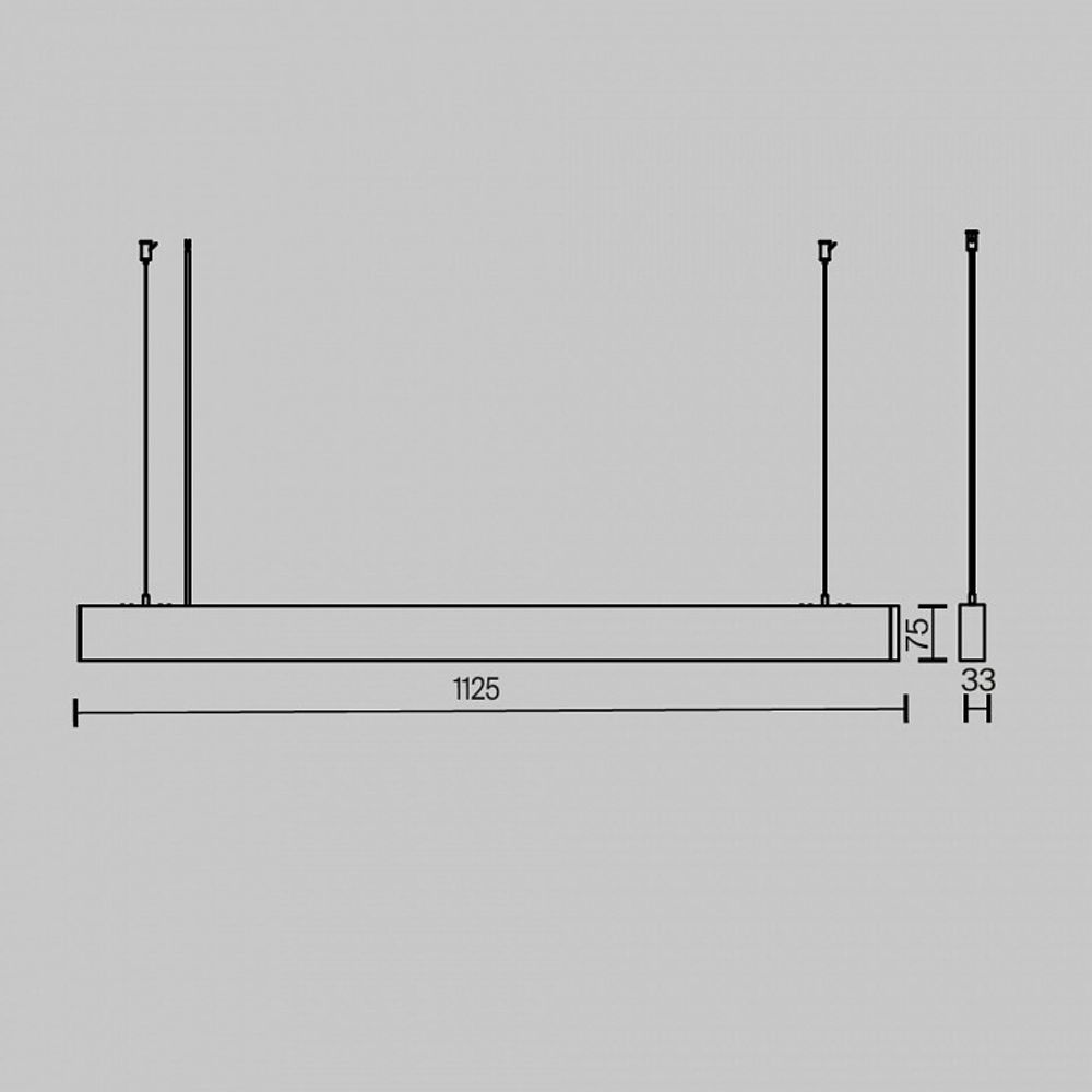 Подвесной светильник Maytoni BASIS P051PL-36W2.7-6K-W