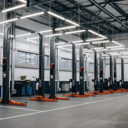 WDK-529 Подъемник двухстоечный с верхней синхронизацией 4 тонны, одност.разбл., 380В