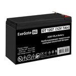 Exegate ES252436RUS Аккумуляторная батарея DT 1207/EXS1270 (12V 7Ah, клеммы F1)
