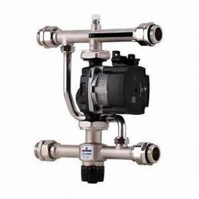 Насосно-смесительный узел с термост.клапоном 30-60* и насосом STOUT