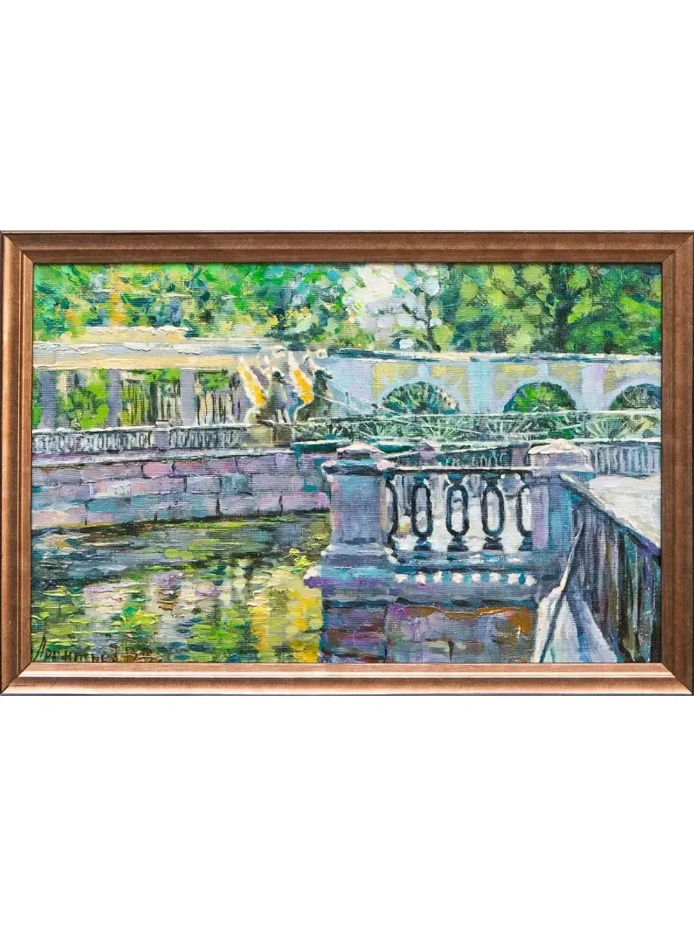 Картина маслом Банковский мостик Леонтьев