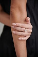 Кольцо Crystal Classic с горным хрусталем, красное золото
