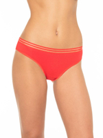 Трусики-бразилиана с ажурной задней частью (Размер: XL) (Цвет: белый)