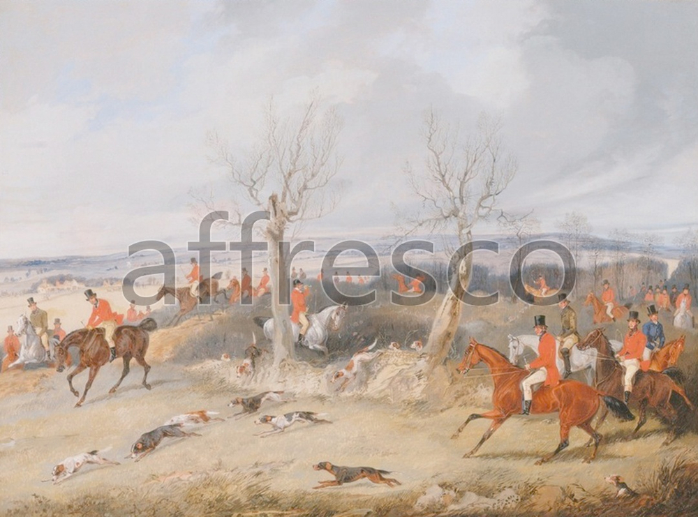 Фреска Henry Thomas Alken, Hunting Scene In Full Cry
