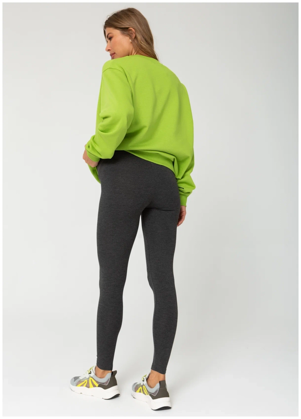 Легинсы "Милагрос" серые для беременных