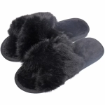 Тапочки женские домашние «TWIN», цвет чёрный, р-р 36-37