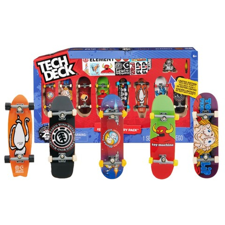 Tech Deck - Набор восьми палуб для фингерборда с эксклюзивной фигуркой 20142285