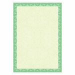 Сертификат - бумага А4, мелованная, 115г/м2, зеленый интенсив, 25л, Brauberg