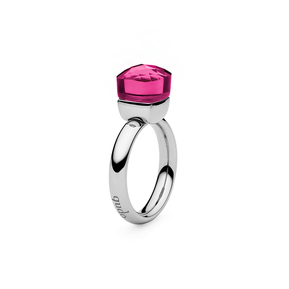 Кольцо Qudo Firenze fuchsia 17.2 мм 610951/17.2 V/S