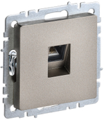 BRITE Розетка компьютерная RJ45 кат.5E РК10-БрШ шампань IEK