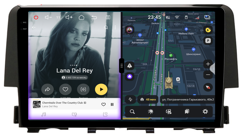 Магнитола для Honda Civic 10 2015-2021 - Redpower 85232 PRO/PROmax ТОП звук, 2K QLED, Android 14, CarPlay, 4G SIM-слот
