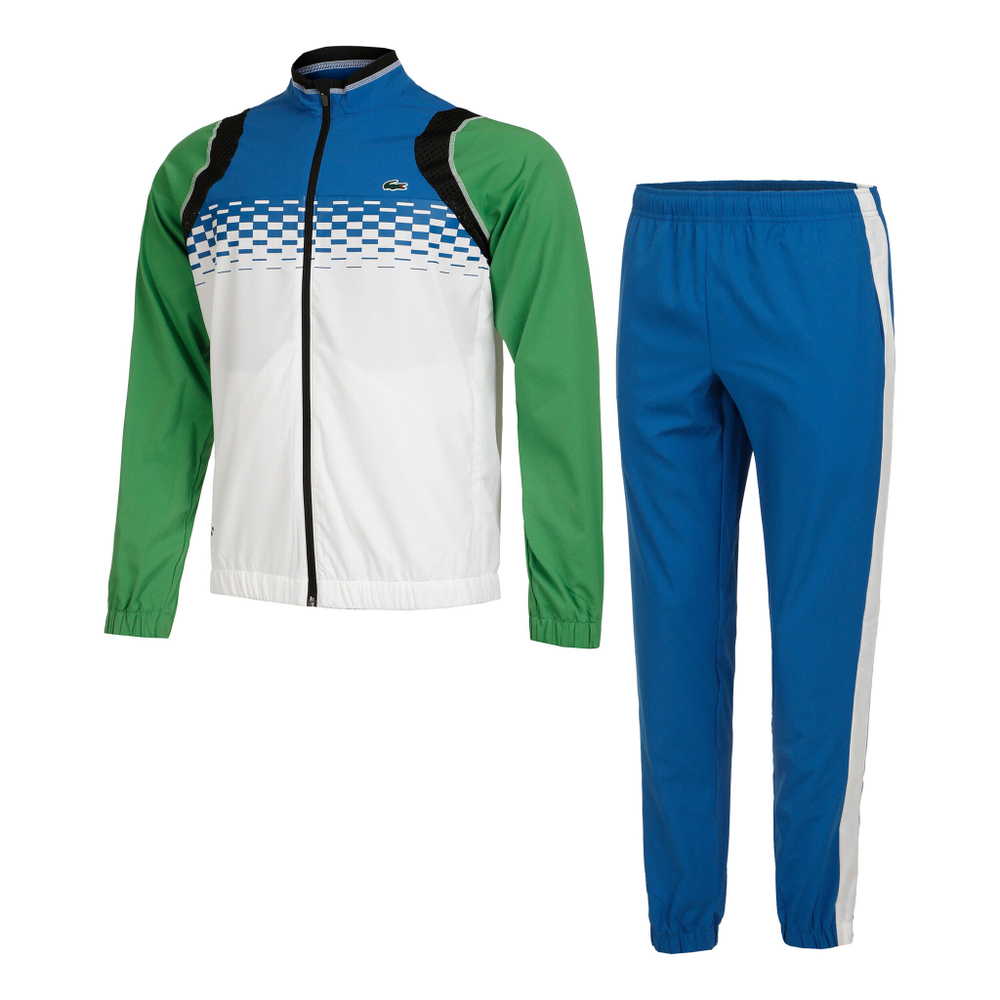 Мужские теннисные Костюмы Lacoste Tracksuit Men - Blue, White