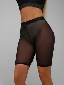 Shadow Biker Shorts, Black