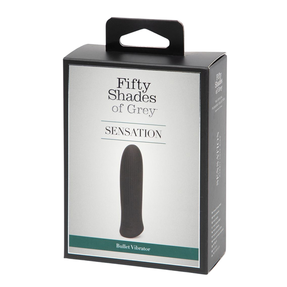 Черная вибропуля 8,9см Fifty Shades of Grey Sensation Rechargeable Bullet Vibrator