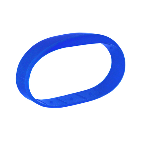 Перезаписываемый RFID браслет T5577 “OFFICE TEMIC” СИНИЙ, без застежки
