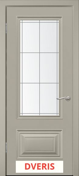 Межкомнатная дверь Симпл-2 ПО (Светло-серая эмаль)